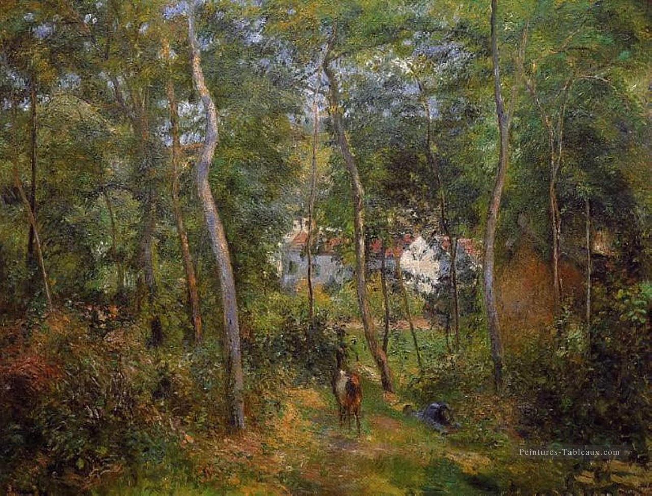 les bois de l’hermitage pontoise 1879 Camille Pissarro Peintures à l'huile